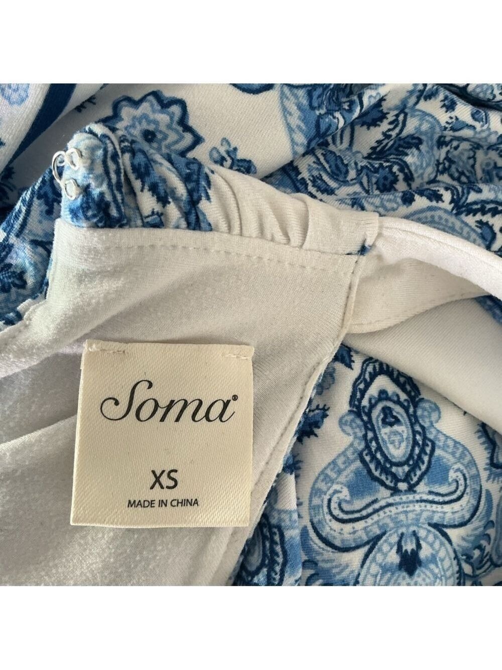 Soma Blue &  White Halter Bra Dress - Picture 6 of 13